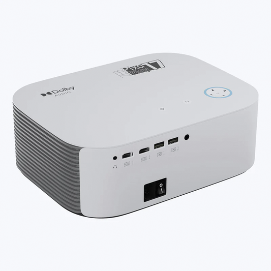 Zebronics Pixaplay 17 Smart LED Projector | Full HD 1080p, 6000 Lumens, Up to 224" Screen, Android 9.0, HDMI/USB/Bluetooth, Built-in Speaker, Home Theater Projector