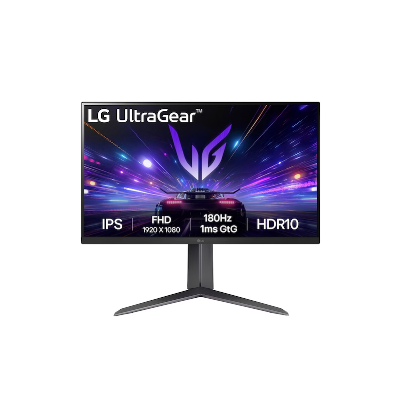 LG 27GS65F-B.ATR 27-Inch UltraGear Gaming Monitor | Full HD IPS | 180Hz | 1ms | HDR10 | FreeSync Premium | HDMI & DisplayPort