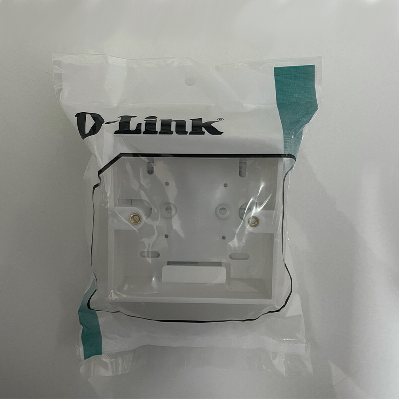 D‑Link RJ45 Back Box | Surface Mount Network Box for Single & Dual Faceplates, ABS Plastic Flame-Retardant Compatible with Cat5e/Cat6 Keystone Jacks | Home & Office Networking