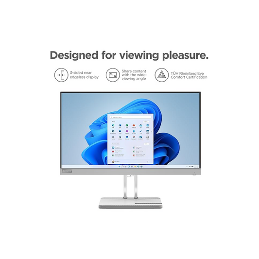 Lenovo L22e-40 21.5-Inch Full HD Monitor | Slim Bezel Design| IPS Panel|Eye-Care Technology|Wide Viewing Angles|Ideal for Home| Office and Entertainment