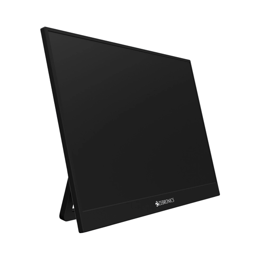 ZEBRONICS PIXIGO A16 15.6-Inch Portable Monitor | Full HD 1080p IPS Display | Ultra-Slim Design | USB Type-C & Mini HDMI | Built-in Speakers | Plug & Play