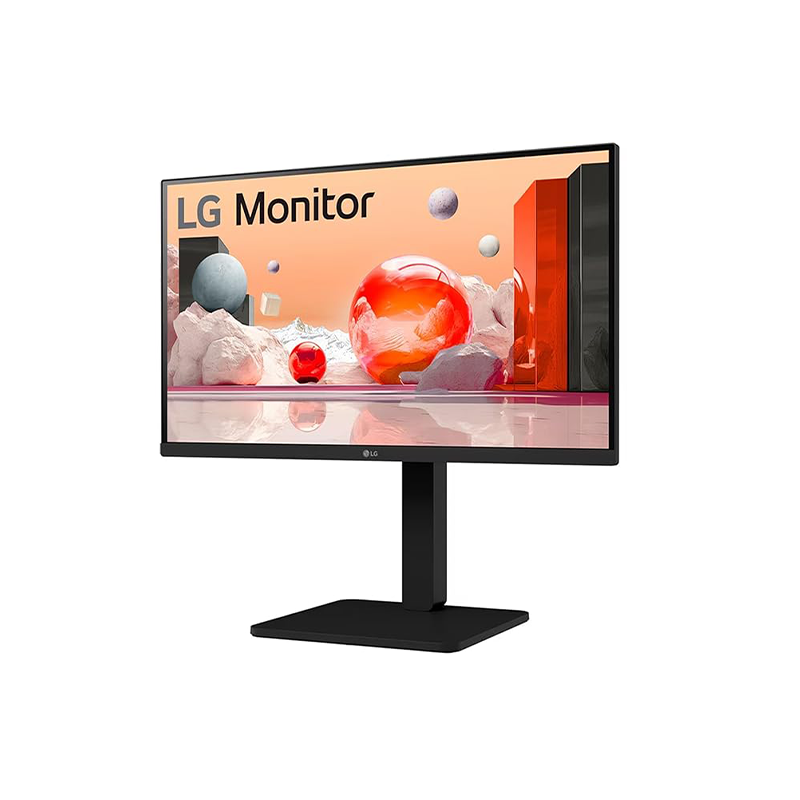 LG 24BA450-B.ATRQ 24-Inch Full HD IPS Monitor | 100Hz | 5ms | HDMI + DisplayPort + VGA | Built-in Speakers | Ergonomic Stand | 3 Years Warranty