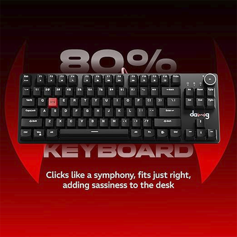 W-dawg W24101 USB Wired Mechanical Mechanical Gaming Keyboard (HIGHKEY 373) | High-Performance Mechanical Keys | Anti-Ghosting | PC & Laptop Compatible | Gaming & Office Use