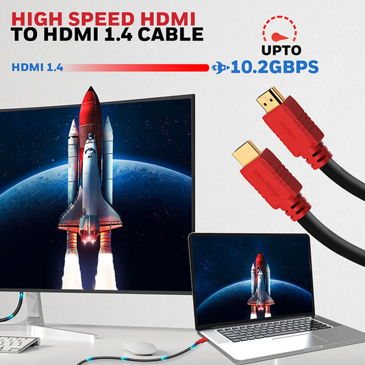 Honeywell HDMI Cable v1.4 with Ethernet| 3D/4Kx2K Ultra HD Resolution| 49.2ft/15 Meter| 10.2 GBPS Transmission Speed| Compatible with All HDMI Devices Laptop Desktop TV Set-top Box Gaming Console |Black