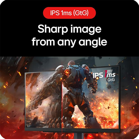 LG 27GS75Q-B.ATR 27-Inch UltraGear Gaming Monitor | QHD IPS | 180Hz | 1ms | HDR10 | FreeSync | G-SYNC Compatible
