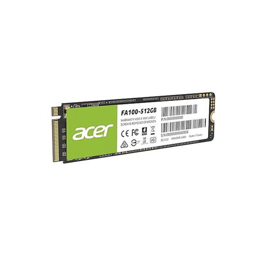 Acer FA100 512GB M.2 NVMe PCIe Gen3x4 Internal SSD |High-Speed Solid State Drive for Laptops and Desktops