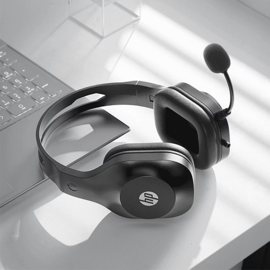 HP H120 Stereo USB Headset| Plug-and-Play USB-A| Built-in Noise-Canceling Mic| Adjustable Head Strap| Padded On Ear Cushions| 360-Degree Bendable Mic| 1-Year Limited Warranty| Black| 9Z4V9AA
