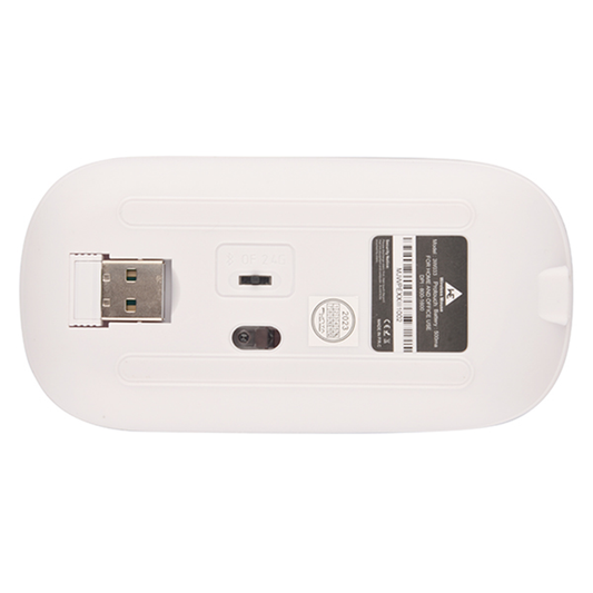 Punta Flyer White Wireless Mouse | 2.4GHz USB | 1200 DPI Optical Sensor | Plug & Play | Ergonomic Design | White