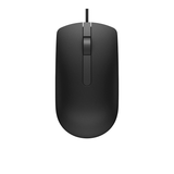 Dell MS116 Wired Optical Mouse| Black| USB| 1000 DPI optical tracking| 3 years warranty