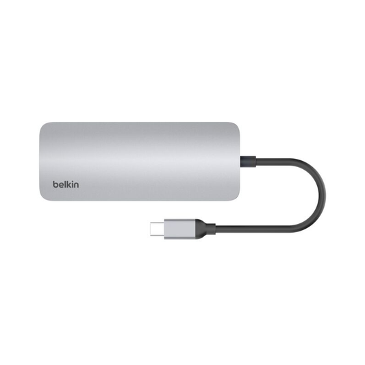 Belkin Connect USB-C 6-in-1 Multiport Hub| Connect to a 4K display and additional devices through one USB-C port on a MacBook, Chromebook or other laptop with our compact 6-in-1 USB-C® Hub| 1x USB-C PD 3.0 port and 2x USB-A ports