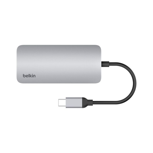BELKIN Connect USB-C 5-in-1 Multiport Adapter Hub| Connect to a 4K display and additional devices through one USB-C port| Create a mini workstation with its 4K HDMI port| SD and Micro slot| 2x USB-A ports