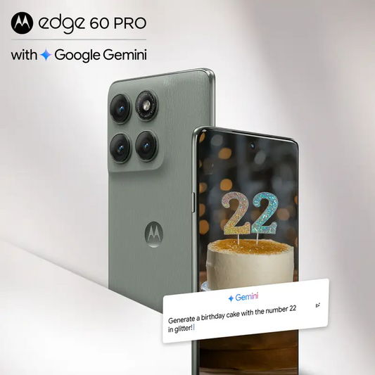 Motorola Edge 60 Pro | 8GB RAM, 256GB Storage| 6.7-inch Display|50MP + 50MP + 10MP | 50MP Front Camera Dimensity 8350 Processor|6000 Mah Battery