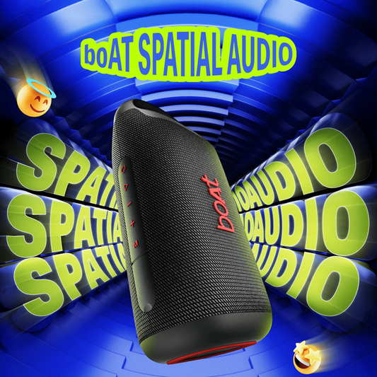 boAt Stone Arc Pro| Spatial Audio| 25W Signature Sound| 58mm Drivers| Upto 12 Hrs Battery| Broadcast & App Support| Bluetooth Speaker| Wireless Speaker| Portable Speaker