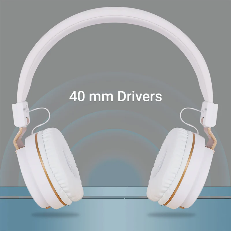 Zebronics Zeb-Storm On Ear Wired Headphone with 3.5mm Jack| Built in Microphone for Calling| 1.5 Meter Cable| Soft Ear Cushion| Adjustable Headband| Foldable Ear Cups and Lightweight Design