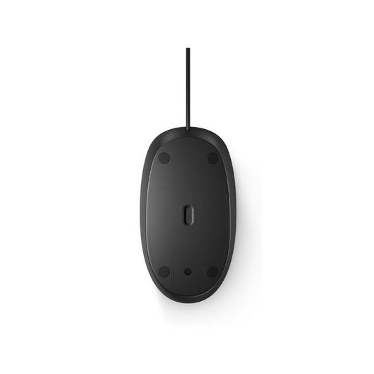 HP 125 Wired Mouse | Comfortable Ergonomic Design | High-Precision Optical Tracking | USB Plug & Play Connectivity | Smooth Cursor Control | Reliable Everyday Office Mouse
