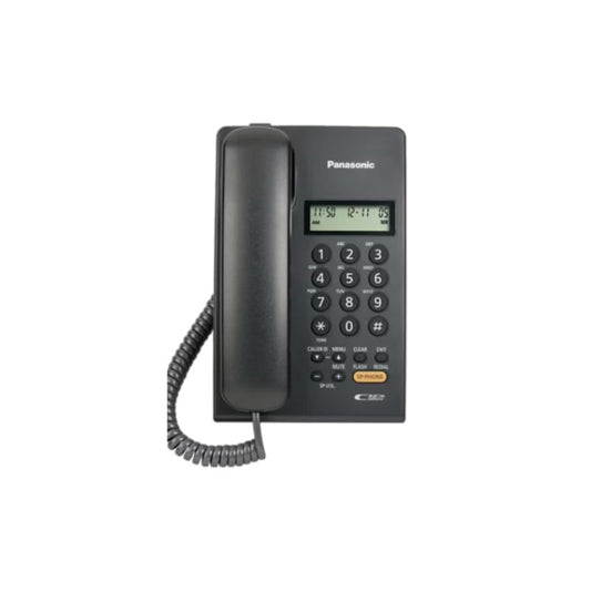 Panasonic KX‑TS4025X Corded Landline Phone – Desktop & Wall Mountable with Tone|Pulse Dialing|Redial Flash, Pause, Mute, and Adjustable Ringer & Handset Volume