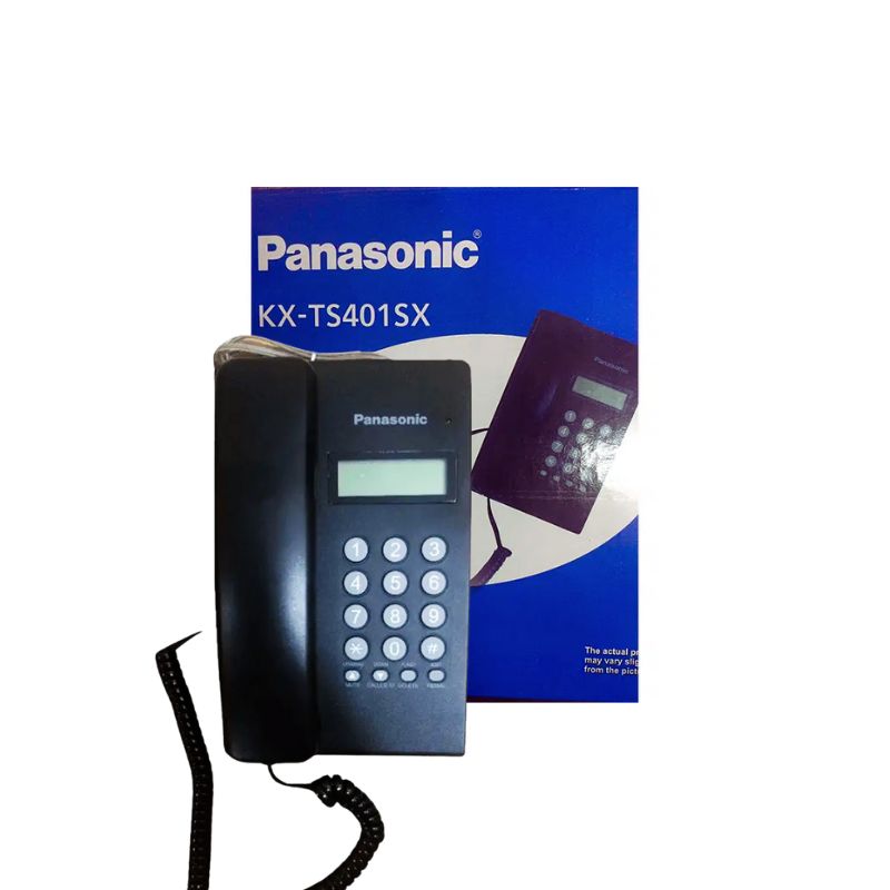 Panasonic KX|TS401SX Corded Landline Phone | Desktop & Wall Mountable|Redial| Flash| Pause| Adjustable Ringer & Handset Volume