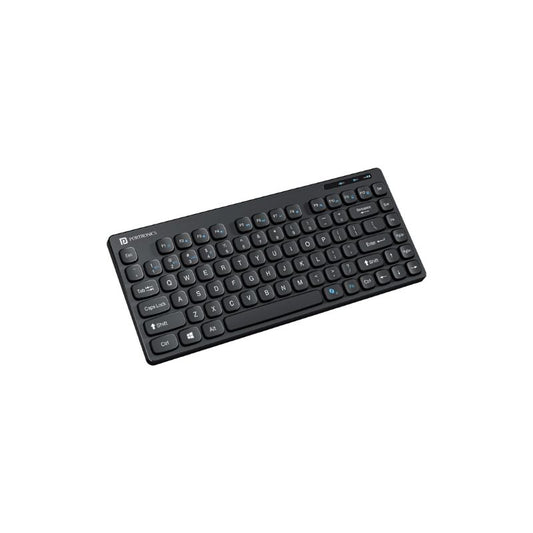 Portronics Bubble Multimedia Wireless Keyboard (POR 1677) | Dual 2.4 GHz & Bluetooth Wireless Connectivity | Quiet Low‑Profile Bubble Keys | Multimedia Hotkeys & Function Keys | Long Battery Life & Multi‑Device Support | Compact Ergonomic Design