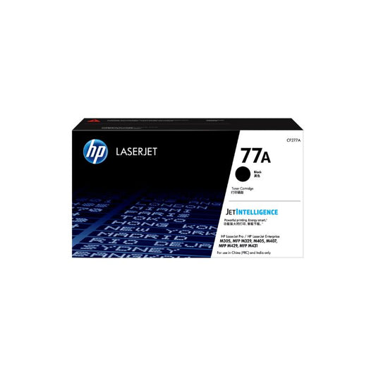 HP 77A Black Original Laser Jet Toner Cartridge (CF277A) – High Yield, Crisp Black Printing for HP LaserJet Pro & Enterprise Printers”