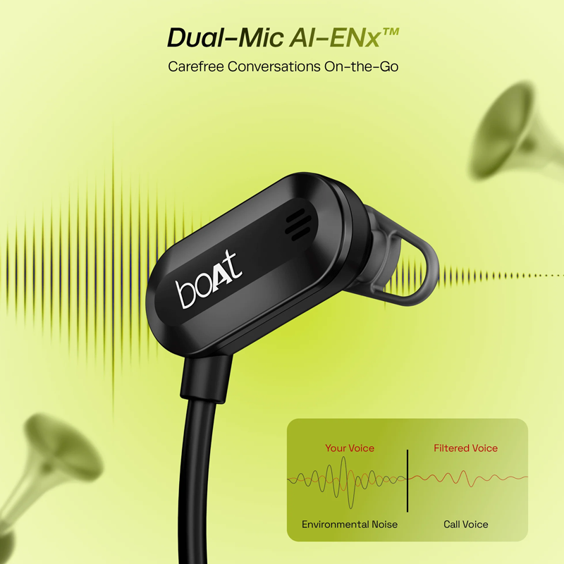 boAt Rockerz 261 Pro in-Ear Neckband | Ink Black| Wireless Communication Technology| Bluetooth| Volume Control