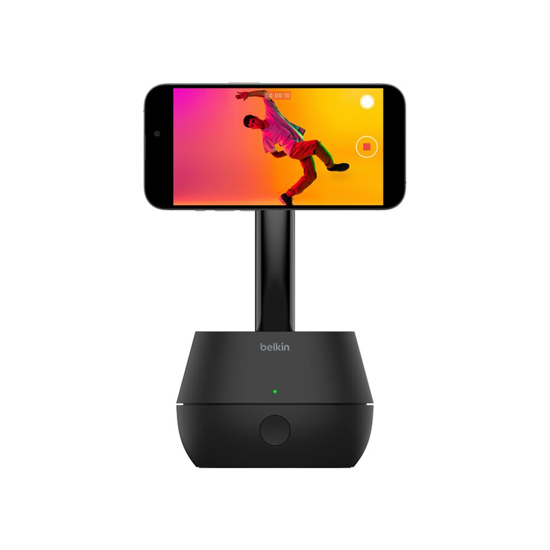 Belkin Auto-Tracking Stand Pro with DockKit | 30W USB-C Power Supply Unit| 5ft/1.5m USB-C to USB-C Cable| 360º face| body & movement tracking| Motorized 90º auto tilt for automatic video angle adjusting