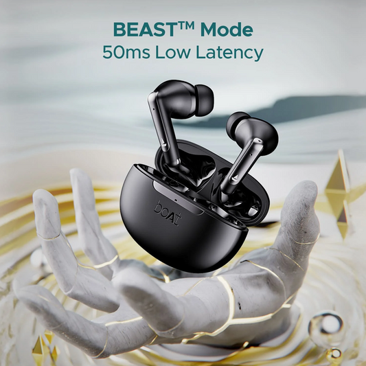 boAt Airdopes 141 Elite ANC| 4Mics ENx Tech| 42H Battery| Fast Charge| Stream Ad Free Music via App Support| IPX5| Bluetooth Earbuds| TWS Ear Buds Wireless Earphones with mic