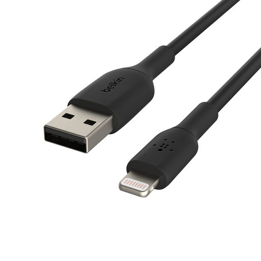Belkin USB-A to Micro USB Charging Cable for Android Phones and Tablets| 3.3 Feet/1 Meter| Black| Micro USB, USB| 2 years warranty