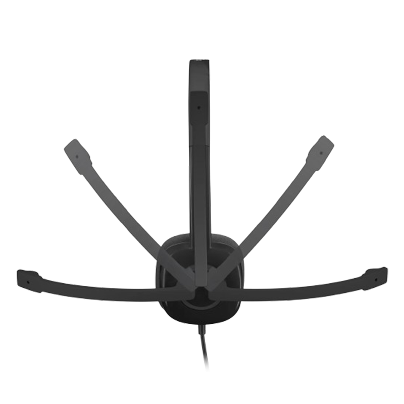 Logitech H151 Wired Headphones On Ear Headphones With Mic |Black| ADJUSTABLE HEADBAND| boom mic can rotate 180°