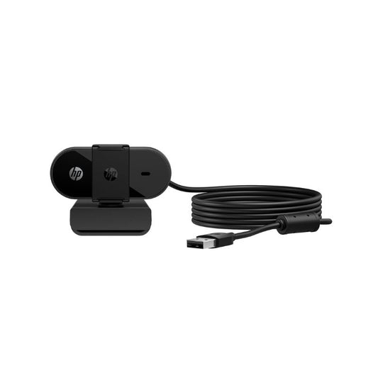 HP 325 FHD USB-A Webcam | Full HD 1080p Video Quality | Plug & Play USB Connectivity | Built-in Microphone for Clear Audio | Wide-Angle Lens for Meetings & Streaming | Compact Design for Laptop & PC