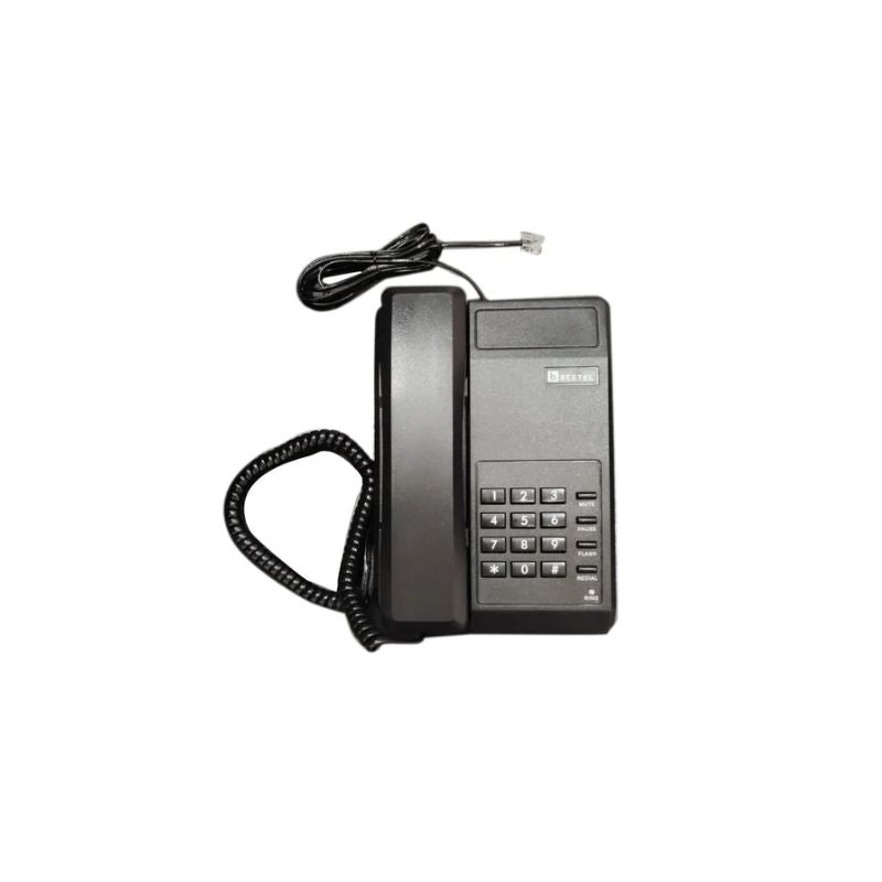 Beetel C11 Corded Landline Telephone – Reliable Home & Office Phone with LED Indicator| Redial & Mute Functions| Black