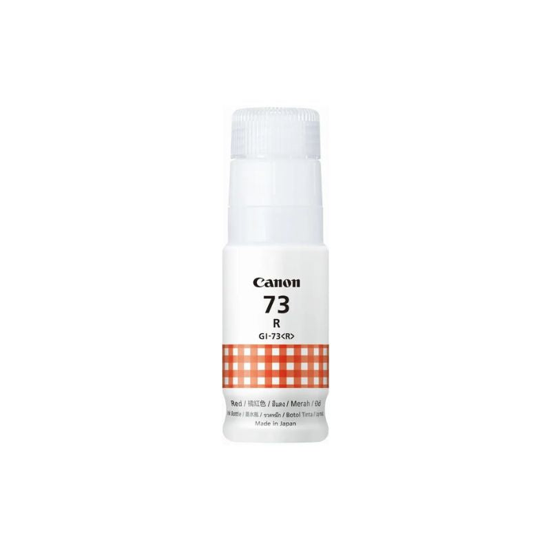 Canon GI-73 Red Ink Bottle |60 ml | Original Dye-Based Ink for Canon PIXMA G Series Printers| High-Yield| Fade-Resistant| Spill-Resistant Design