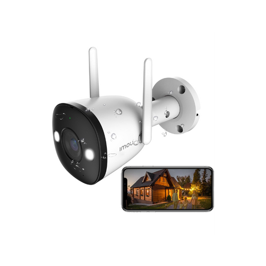 Imou 2K 3MP Outdoor Security Bullet CCTV Camera| IPC-K3DP-3H0WF| Color Night Vision| Human Detection| Up to 512GB SD Card| IP67 Weatherproof| Spotlight| Audio Recording| WiFi & Ethernet Connection| Alexa Enabled