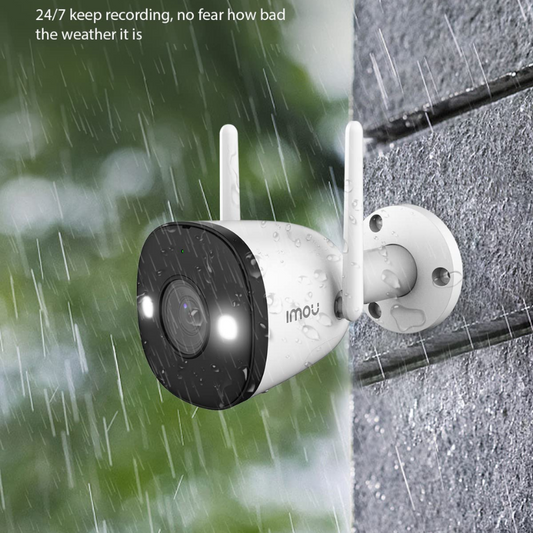 Imou 2K 3MP Outdoor Security Bullet CCTV Camera| IPC-K3DP-3H0WF| Color Night Vision| Human Detection| Up to 512GB SD Card| IP67 Weatherproof| Spotlight| Audio Recording| WiFi & Ethernet Connection| Alexa Enabled
