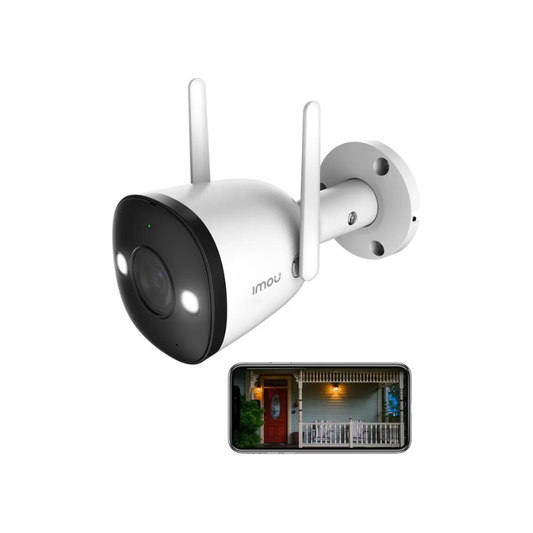 Imou 5MP High Definition Outdoor Security Bullet CCTV Camera| IPC-K3DP-5H0WF(0360)| Color Night Vision| Human Detection| Up to 512GB SD Card| IP67| Spotlight| Audio Recording| WiFi & Ethernet Connection| Alexa Enabled