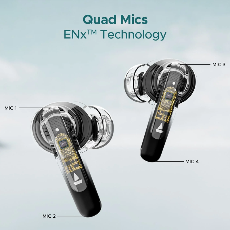 boAt Airdopes 141 Elite ANC| 4Mics ENx Tech| 42H Battery| Fast Charge| Stream Ad Free Music via App Support| IPX5| Bluetooth Earbuds| TWS Ear Buds Wireless Earphones with mic