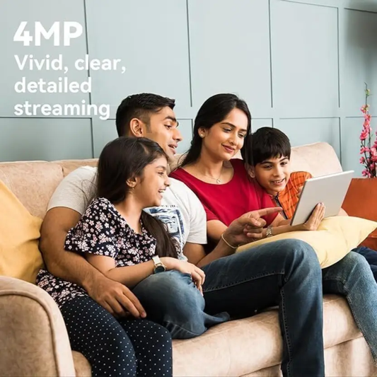 Imou 4MP 2.5K QHD Image Smart CCTV Security Wi-Fi Camera for Home| IPC-DK24H1W| 360° Coverage| AI Human Detection| Siren Alarm| Night Vision 10M| 2-Way Talk| Supports 256GB SD Card| WiFi & Ethernet Connection