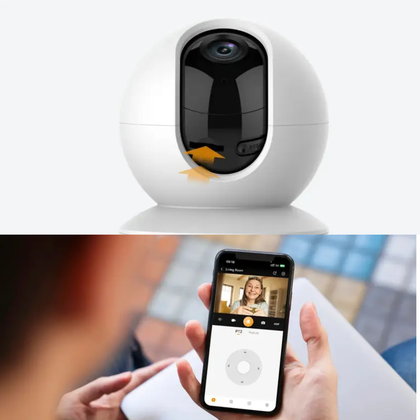 Imou 4MP 2.5K QHD Image Smart CCTV Security Wi-Fi Camera for Home| IPC-DK24H1W| 360° Coverage| AI Human Detection| Siren Alarm| Night Vision 10M| 2-Way Talk| Supports 256GB SD Card| WiFi & Ethernet Connection