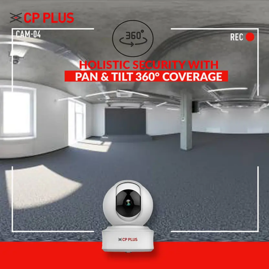 CP PLUS E21A Ezykam| 360 Degree 2MP Full HD WiFi Camera |Alexa and Google Assistant Support| HD Resolution|Wi-Fi|Indoor and Outdoor Usage