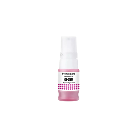 Canon GI-75 Magenta Ink Bottle |40 ml |Original Pigment-Based Ink for Canon Mega Tank Printers| High-Yield| Smudge-Resistant| Spill-Resistant Design