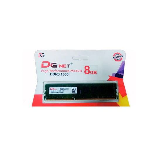 DGNET 8GB Desktop RAM DDR3 | 1600MHz | PC3-12800 | 1.5V Low Power Consumption | Long-DIMM for Desktop PC | High-Quality IC Chips for Stable Performance | Reliable Budget PC Upgrade