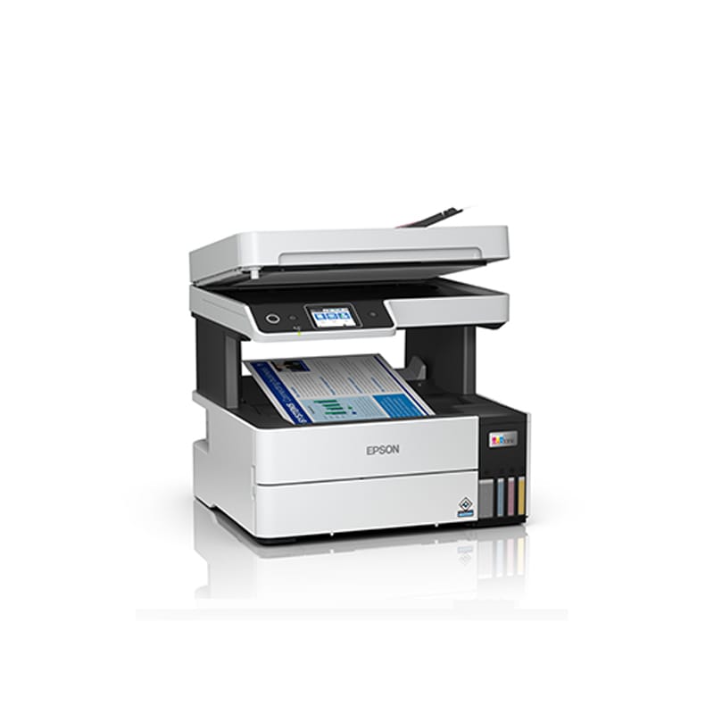 Epson EcoTank L6460 A4 Ink Tank Printer| White| Print, Scan, Copy with ADF| Wi-Fi| Color printer| 1-years warranty or 100,000 pages printer