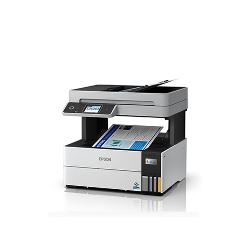 Epson EcoTank L6460 A4 Ink Tank Printer| White| Print, Scan, Copy with ADF| Wi-Fi| Color printer| 1-years warranty or 100,000 pages printer