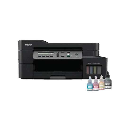 Brother DCP-T820DW Multifunction Printer| Black| Print, Scan, Copy| Wi-Fi, Wi-Fi Direct, Ethernet, and USB 2.0| Color printer| 1 year warranty