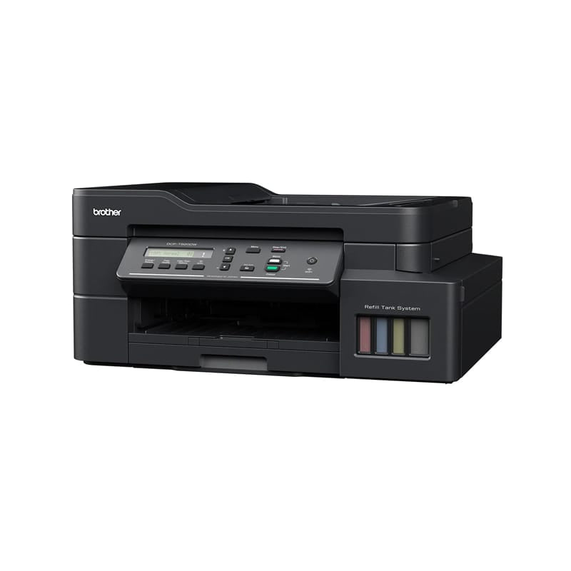 Brother DCP-T820DW Multifunction Printer| Black| Print, Scan, Copy| Wi-Fi, Wi-Fi Direct, Ethernet, and USB 2.0| Color printer| 1 year warranty