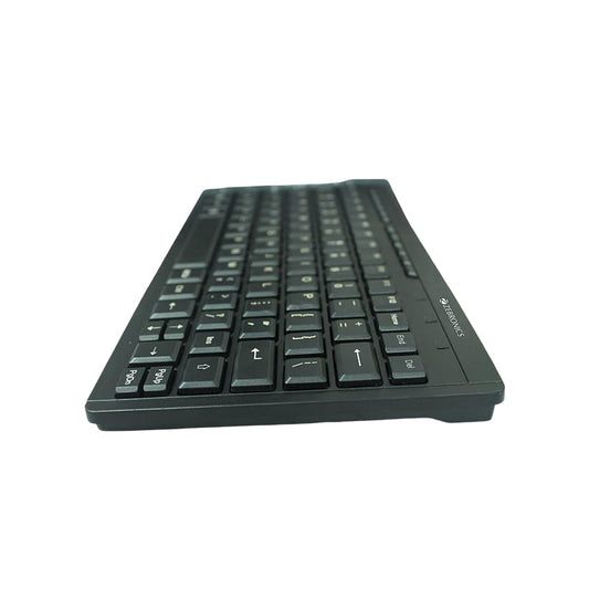 Zebronics ZEB-K04 Mini Multimedia USB Wired Keyboard| Black | USB mini multimedia keyboard| 1 year warranty