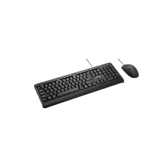 Lenovo KB 160 wired keyboard mouse combo |BLACK|USB 2.0| LED optical sensor|3 Years warranty