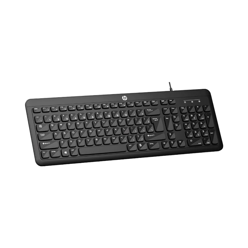 HP K160 Wired Keyboard| Black| USB connectivity| Desktop Keyboard| Full-size keyboard| 3 Years warranty