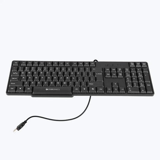Zebronics Zeb-K65 USB wired Keyboard| Black| Desktop Keyboard | USB Keyboard| 1Year warranty