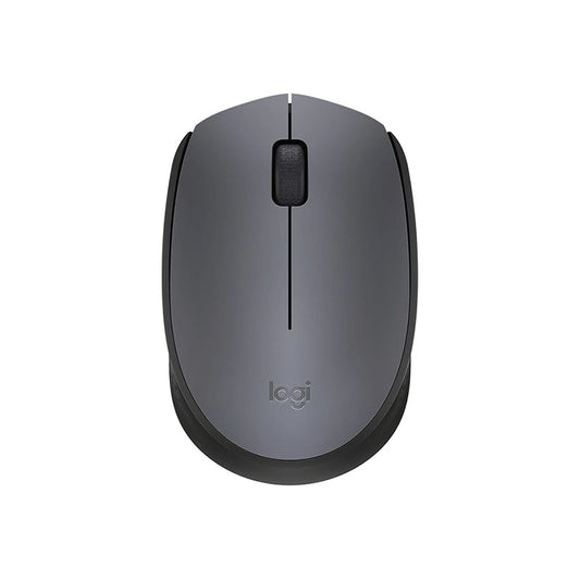 Logitech M171 Wireless Mouse | 2.4 GHz Wireless | USB Nano Receiver | Optical Tracking | Grey Mouse | 3 years warranty