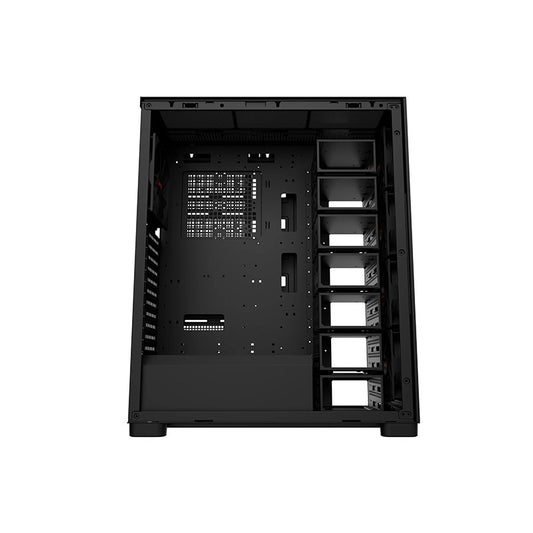 DAWG Y 909 M-ATX Mini Tower Cabinet | Black | Compact PC Case | Micro-ATX Support | Gaming Desktop Chassis | High Airflow Design | USB Front I/O | Durable Steel Cabinet